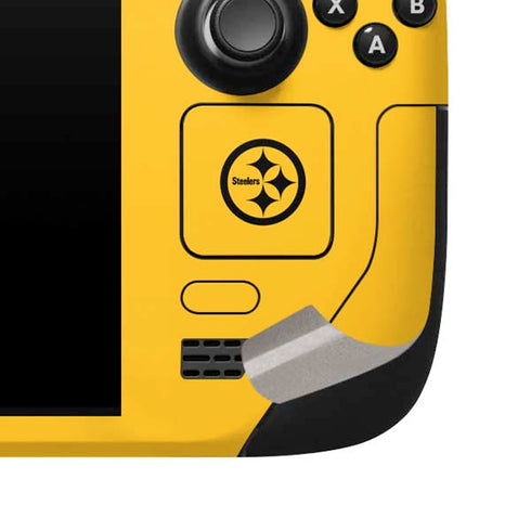 NFL Pittsburgh Steelers Yellow Performance Series Steam Deck Handheld Gaming Computer Skin